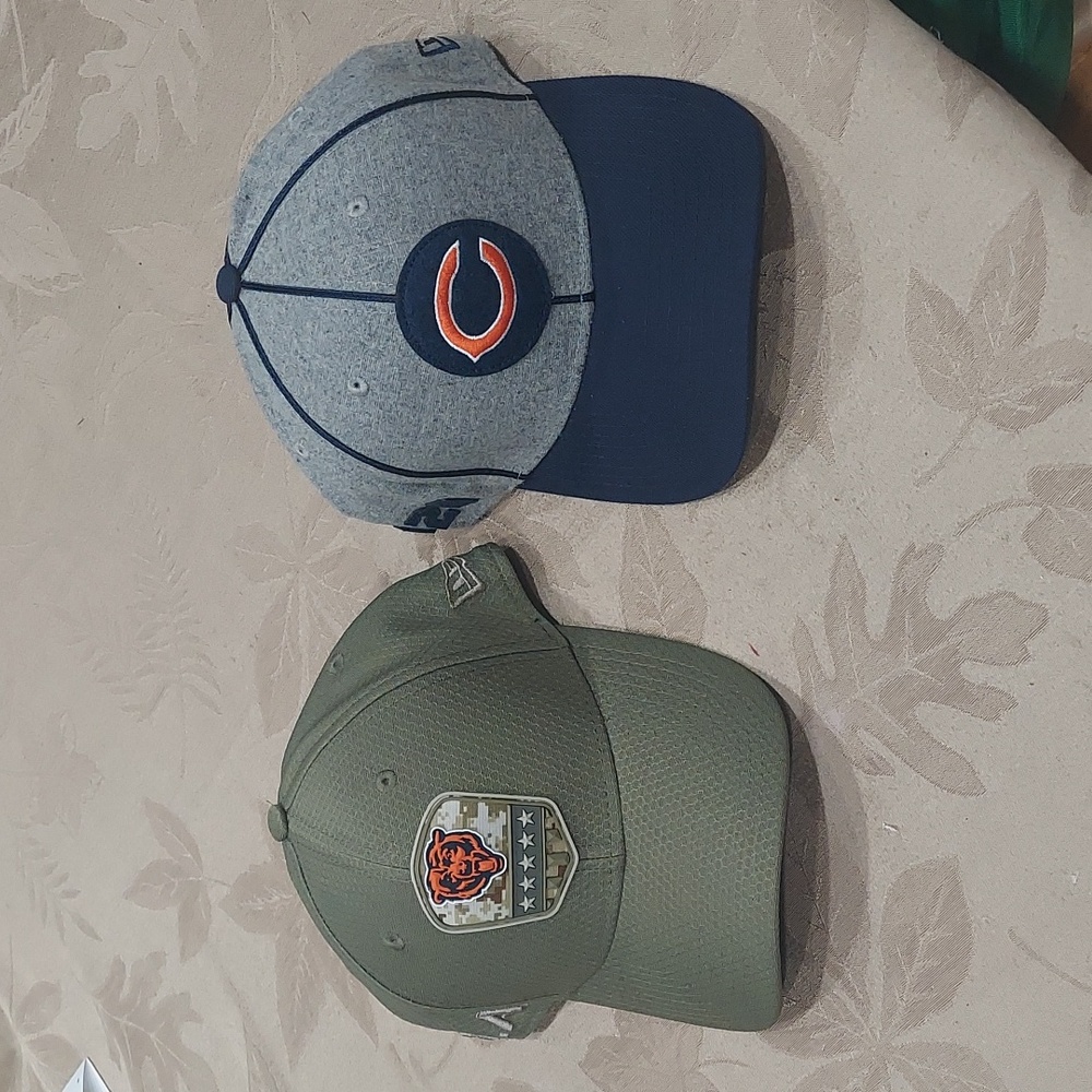 Two New Era Chicago Bears hats
